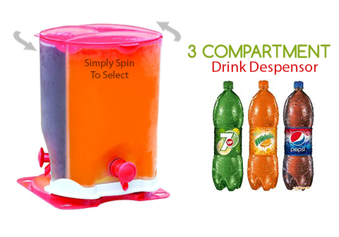 3 Campartment Drink Despensor
